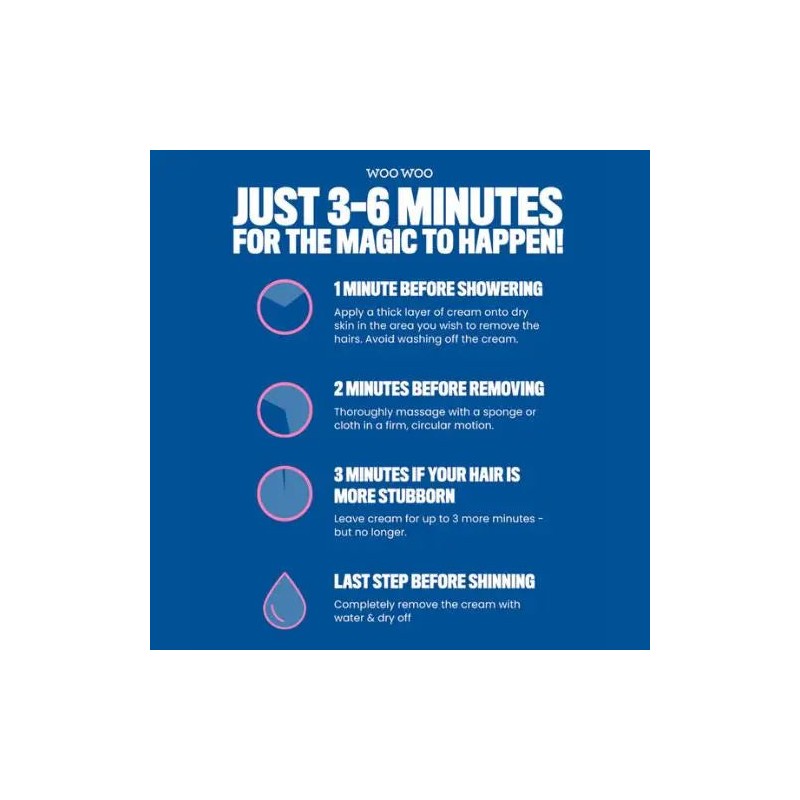 WooWoo Tame It! Vegan In-Shower Hair Removal Cream, 100 ml.