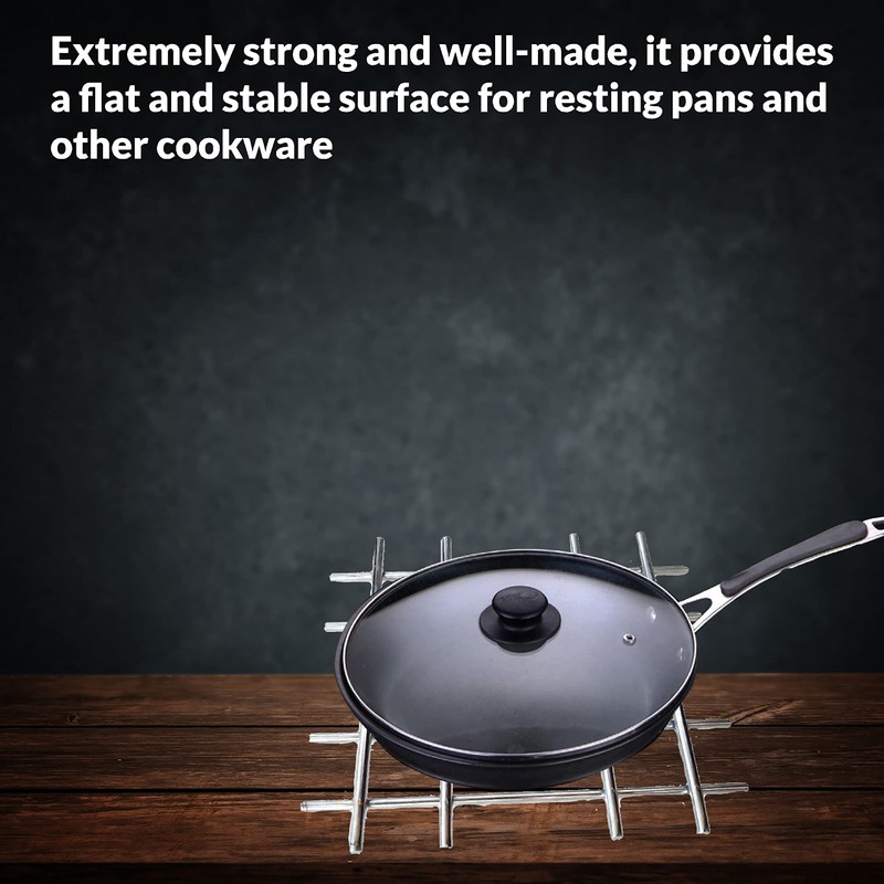 SUL Stainless Steel Trivet, Pan stands for worktop-worktop savers for