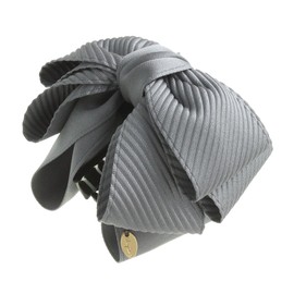 VINGTAINE H-1004-PK- Volume Satin Ribbon Hair Claw Elegant Daily Office Hair Clip Hair Accessory