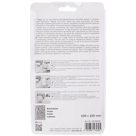 Efco 4254082 Embossing Ziegel Schablone, Kunststoff, farblos, 106mm x 150mm