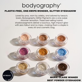 Bodyography Glitter Pigments (Later Skater): High Shine Glitter Shadow | Gluten-Free, Cruelty-Free