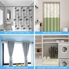 Enlargement Diameter 1 inch Grey Spring Tension Curtain Rod 40"-64.5"，Adjustable,