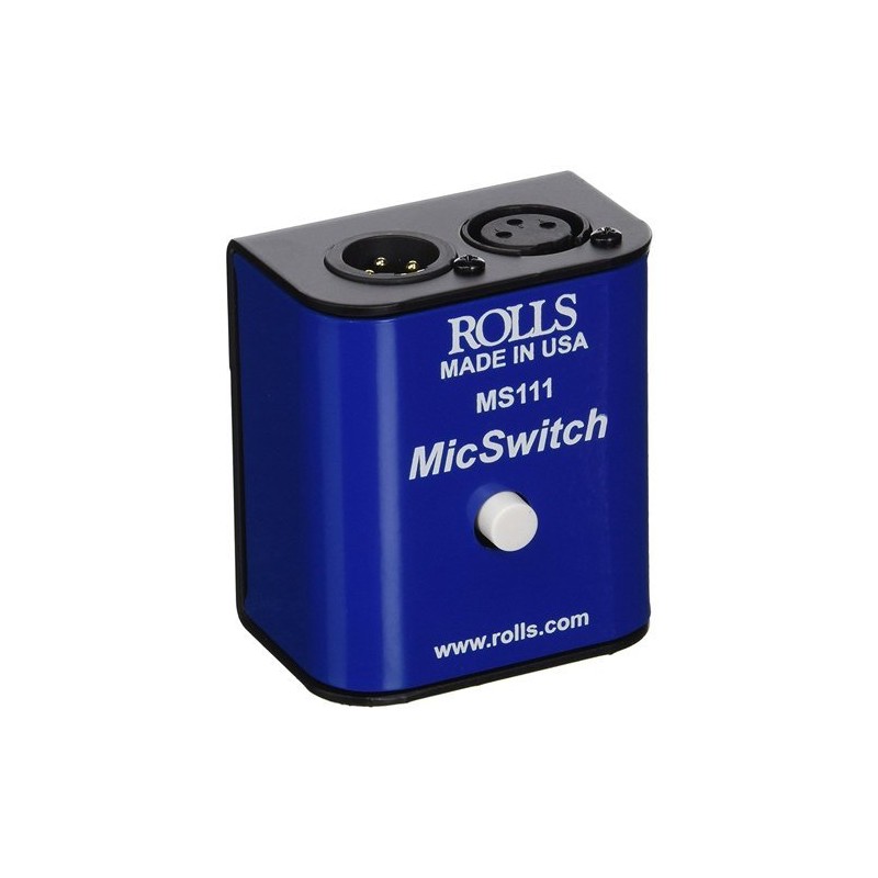 Rolls MS111 Mic Switch Latching or Momentary Microphone Mute Switch