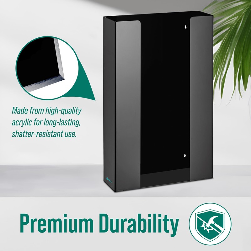 Adir Glove Holder for Wall Mount – Acrylic Glove Dispenser