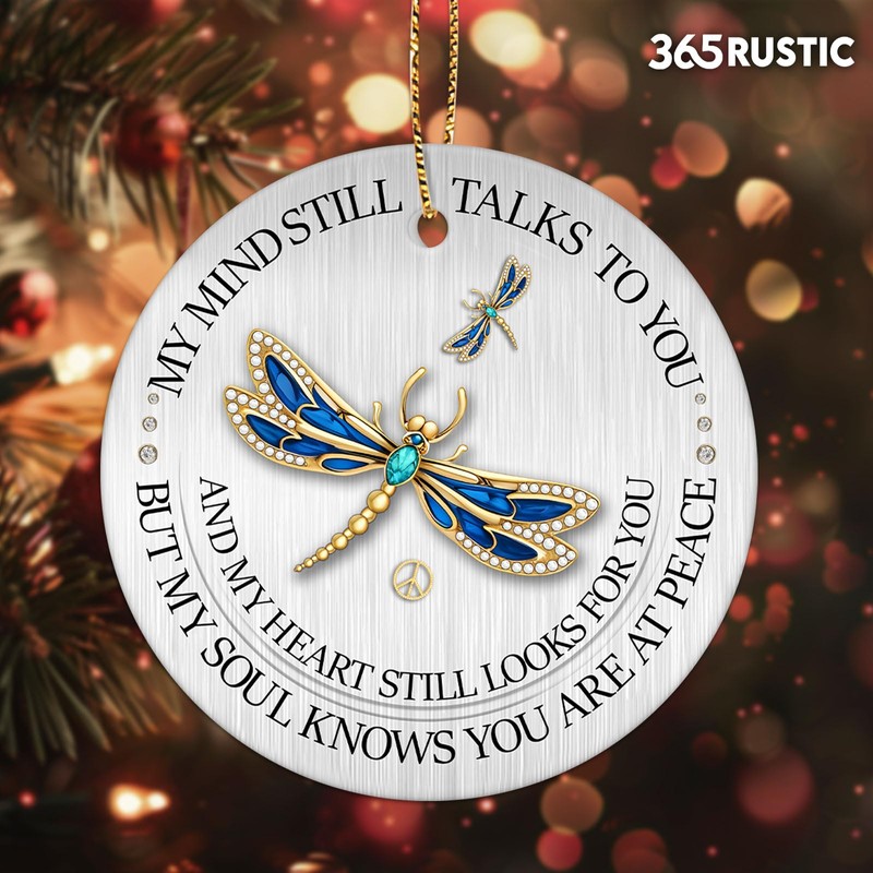 Memorial Christmas Ornament for Tree, Car, Home Decoration, 2-Side Printed