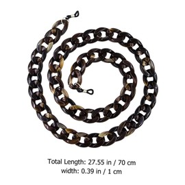 PACKOVE Acrylic Tortoise Eyeglass Chain Face Mask Lanyard Lightweight Lost Sunglasses Holder Strap for Women Men Transparent Stylish Design Relieves Ear Pressure for Daily Use