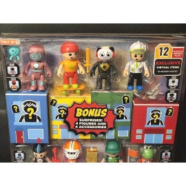 Just Play RYAN'S WORLD 25 Piece Deluxe Collector’s Figure Pack with 12 Virtual Codes NEW
