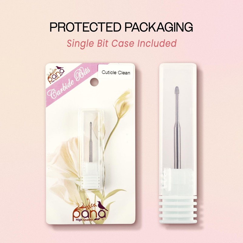 PANA 3/32" Carbide Cuticle Nail Drill Bit for Cuticle Cleaning,