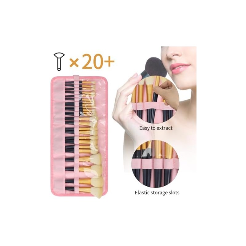 Makeup Brush Holder Travel, Compact Lightweight Accessory for Travel and