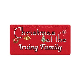 McMug - Christmas at the Irving Family - Metal Sign, Decorative Sign, 200mm x 100mm