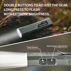 Naturehike Lumius Torch Small and Portable with 1500 lm Brightness Multiple Adjustment Options Lumius High Performance LED Suitable for Camping Travel and Night Activities