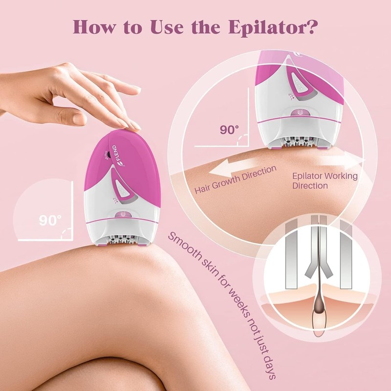 Epilator, 2 Speed Setting of Smooth Glide Face Ep-ilator for