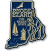 Rhode Island Small State Magnet by Classic Magnets, 1.9" x
