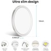 libtit 12 inch Flush Mount LED Ceiling Light Fixture, 3000K