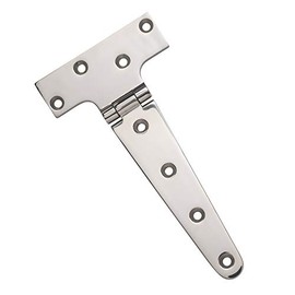 Stainless Steel T Hinge Heavy Duty 316 Marine Grade - 7 Inches with Stainless Steel Screws - Highly Rust Resistant