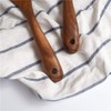 Wooden Salad Server Set of 2 Acacia Stirring Spoon 10-Inch