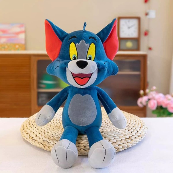 Cat Tom 11-Inch Soft Plush Toy Cute and Huggable Stuffed