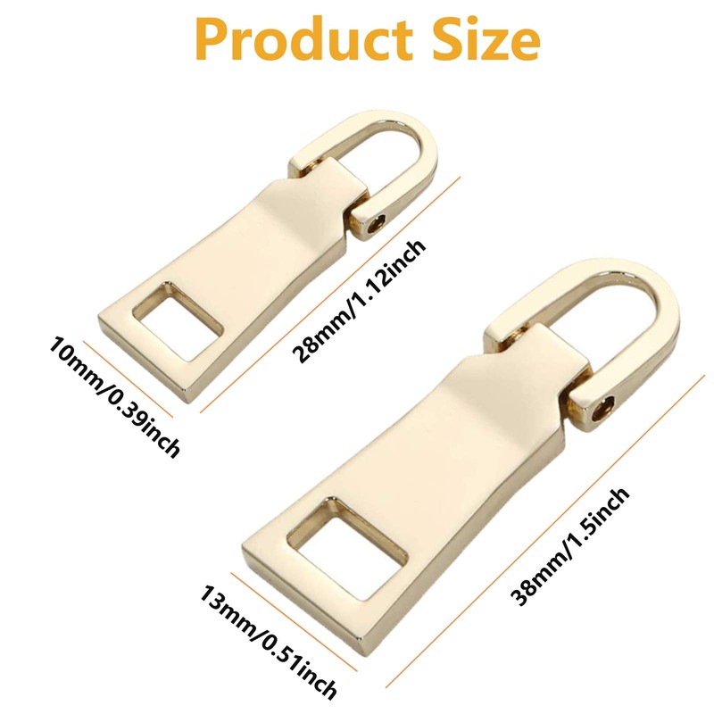 Zipper Pull Replacement,Metal Zipper Handle Mend Fixer Tab Repair for