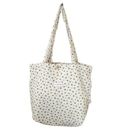 XINSHUN Retro Corduroy Large-Capacity Tote Bag Shoulder Bag Casual Large-Capacity Shopping Bag, Style3