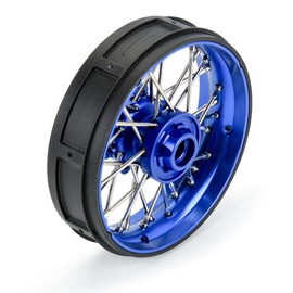Pro-Line Racing Pro-Spec Aluminum V2 Bead Front Wheel Assembled Blue for Losi Promoto-SM PRO284700T1