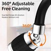 Splash Proof Booster Swivel Kitchen Filter Tap,360 Rotation Faucet Sprayer,