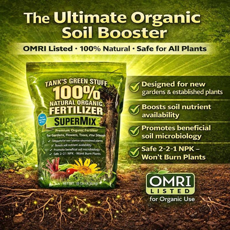 Tank's Green Stuff 100% Organic SuperMix Fertilizer 10 lb