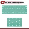 HEROFFIX 50 Pcs Car Wood Sanding Discs Smoothing Hook &