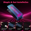 Laooteyy Dazzling Gradient Colorful Anti-Spy Tempered Glass Screen Protector, Electroplated