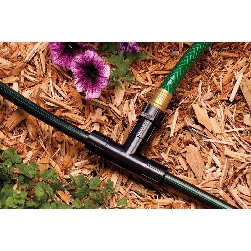Rain Bird EFTFHT-1S Drip Irrigation Easy Fit Tee Adapter, 3/4"