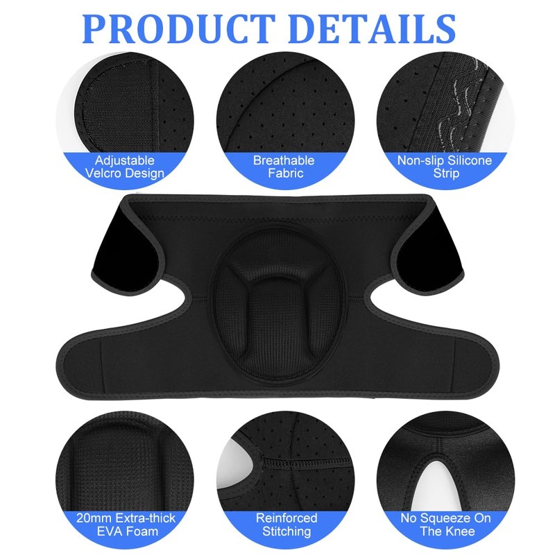 AOOWU 1 Pair Knee Pads Work, 20MM Thick Knee Pads