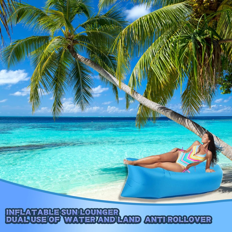 ZQSFPK Inflatable Sofa, Air Sofa, Inflatable Lounger, for Travelling, Camping,