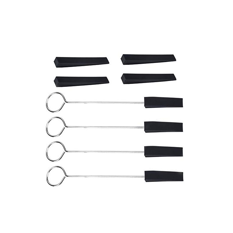 Jiayouy 8Pcs Piano Tuning Mute Kit Triangular Rubber Mutes for