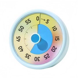 SHUTKMVCW Visual Timer for Kids, 60-Minute Countdown Timer, Blue