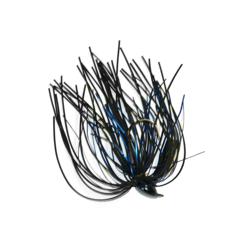 Buckeye Lures MOP38BB 3/8-Ounce Mop Jig, Black/Blue