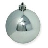 Escanver Kit 4x Esferas Navideñas Plateadas Adorno Arbol Navidad 7cm