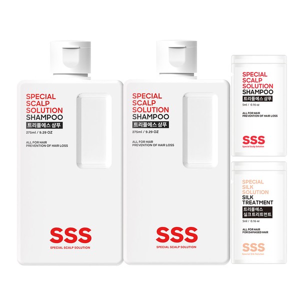 Triple S SSS mildly acidic hair loss shampoo 275ml 1+1