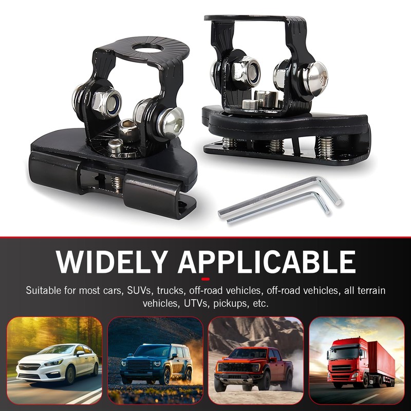 Dogary 2 PCS Automotive LED Light Bar Mounting Bracket, Non-Destructive