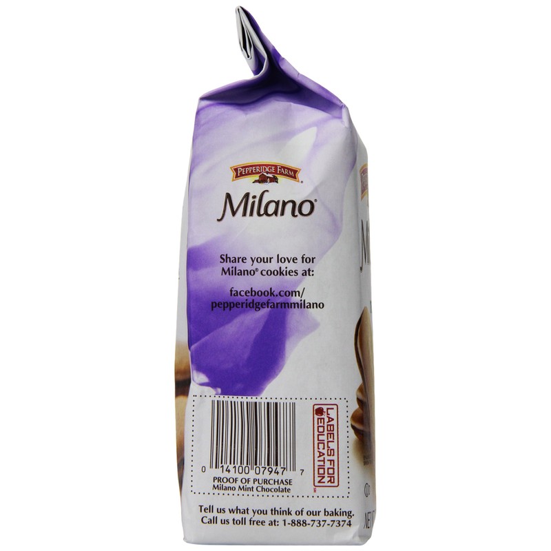 Pepperidge Farm Milano Cookies, Mint, 7 Ounce (Pack of 12)