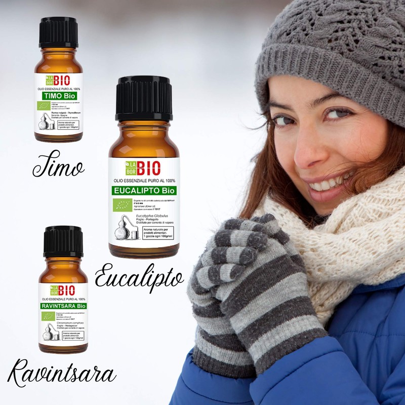 EukalyptusÖl - ThymianÖl - Ravintsara Öl Bio Set Ätherisches Öl