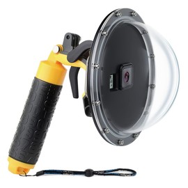 SOONSUN Dome Port for GoPro Hero 5 6 7 Black Silver White Hero (2018) with Waterproof Housing Case Trigger Floating Hand Grip Underwater Diving Photography