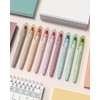 WEMATE Bible Highlighters No Bleed, 9PCS Assorted Colors Gel Highlighters