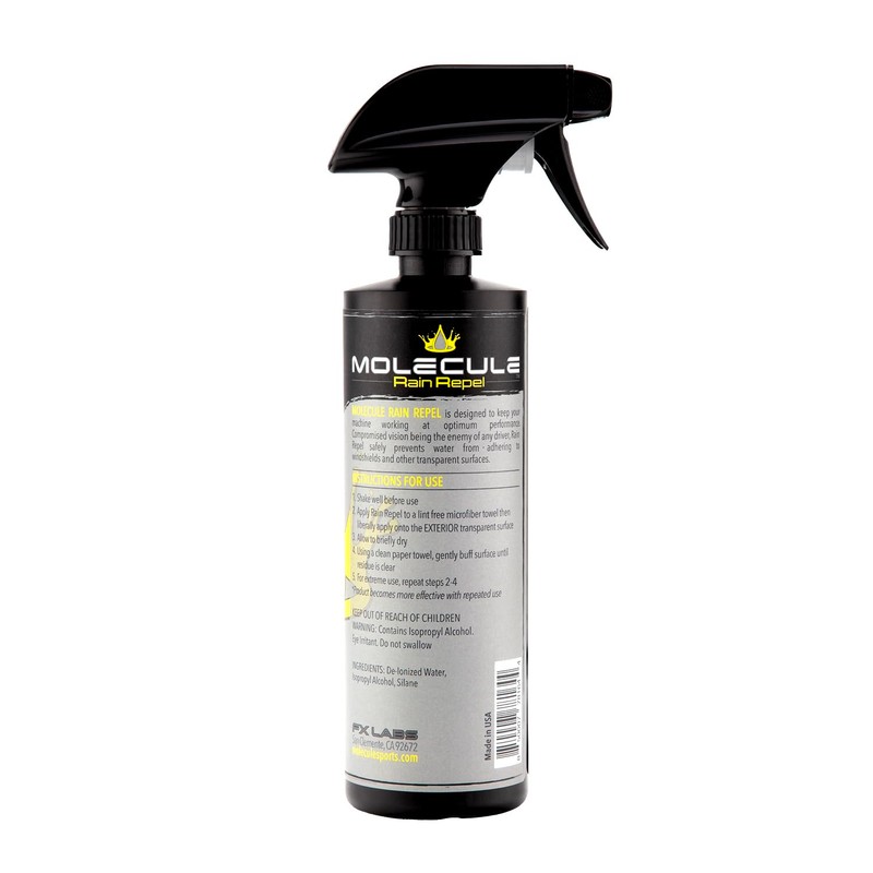 Molecule Rain Repel Glass Cleaner | Water Beading Spray for