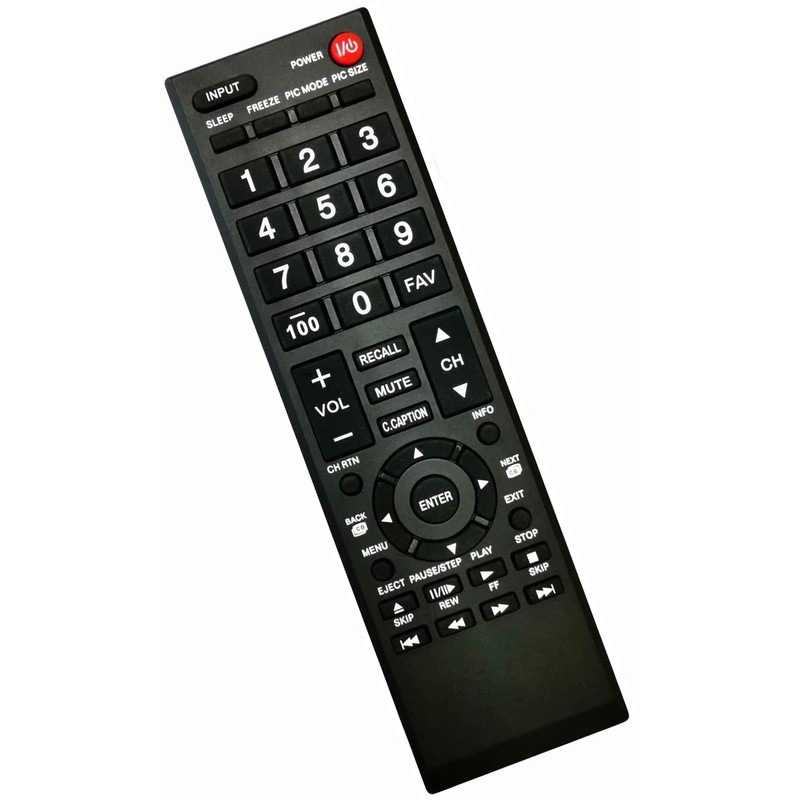 Universal Remote Control for Toshiba TV, Replacement for All Toshiba