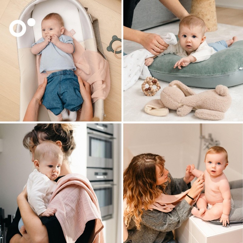 Doomoo Set of 3 Muslin Cloths Baby 70 x 70