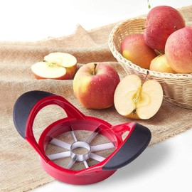 Apple Slicer Corer, 3.5 Inch Stainless Steel Apple Slicer Corer with 8 Super Sharp Blades and Easy Grip Anti-slip Handle, Professional Apple Kitchen Tool Corer for Apple, Potato, Pears, Onion