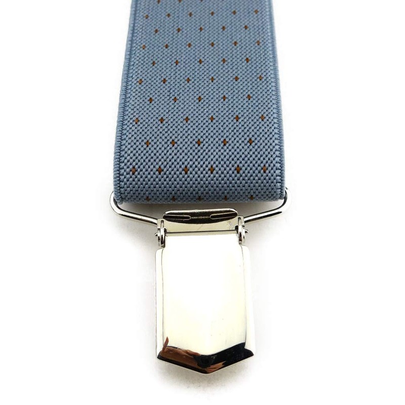 TigerTie Unisex Y-Shaped Braces with 3 Extra-Strong Clips, Colour with