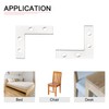 DTGN 10 Pcs 38x38mm (LxW) L-Shaped Repair Board for Wood