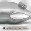 Adubor Silk Pillowcase for Hair and Skin with Hidden Zipper,