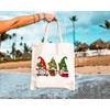 GXVUIS Cute Christmas Gnomes Canvas Tote Bag for Women Aesthetic