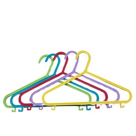 REQUISITE NEEDS Kids Clothes Hangers- Non Slip Hangers- For Toddler, Child, Ideal For Laundry And Nursery Everyday Standard Use -Sized For Baby, Toddler And Children-Multi Colour Hangers (Pack of 40)